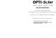 opti-solar SP2500 Junior Instruction Manual