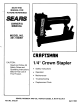 Sears Craftsman 351.183001 Owner's Manual