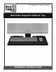 MultiTable Keyboard & Mouse Tray Assembly Instructions Manual
