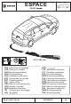 Renault ESPACE 82 01 440 136 Installation Instructions Manual