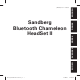 Sandberg Bluetooth Chameleon HeadSet II Manual