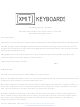 XMIT Hall Effect Keyboard Quick Start Manual