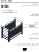 Dorel Asia Bertini Pembrooke Upholstered Crib BR1419B2WN Instruction Booklet