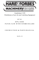 HARVEY HPS1600E Original Instructions Manual