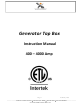PSI Generator Tap Box Instruction Manual