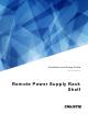Christie Remote Power Supply Rack
Shelf Installation And Setup Manual