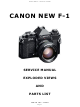 Canon NEW F-1 Service Manual
