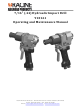 Racine Railroad Products 910161 Operating And Maintenance Manual