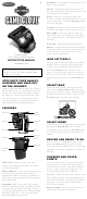 Radica Games MOTOR HARLEY-DAVIDSON CYCLES GAME GLOVE 71025 Instruction Manual