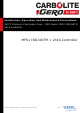 VERDER CARBOLITE GERO MFS Series Installation, Operation And Maintenance Instructions