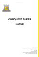CHESTER CONQUEST SUPER LATHE Manual