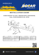 Bocar BPEPKITRAD3 Installation Manual