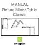IVY DESIGN Picture/Mirror Table Classic Manual