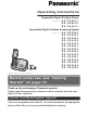 Panasonic KX-TG6511 Series Operating Instructions Manual