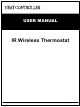 Mars HEAT CONTROLLER IR Wireless Thermostat User Manual