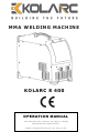 KOLARC S 400 Operation Manual