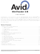 Avid Technology MiniTracker 3-B User Manual
