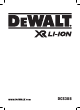 DeWalt XR Li-Ion DCS388 Original Instructions Manual