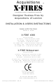 Acquisitions X-Fire 1000 Series Installation & User's Instructions