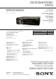 Sony CDX-GT63UIW Service Manual