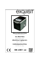 Exquisit EM 6001 sw Instruction Manual