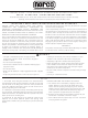 Norco 81036 Setup, Operating, Maintenance Instructions