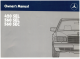 Mercedes-Benz 126 Owner's Manual