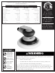 Matco Tools MT1450 Operating Instructions And Warnings
