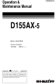 Komatsu Utility D155AX-5 Operation & Maintenance Manual