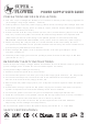 Super Flower POWER SUPPLY User Manual