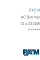 PXM AC Dimmer 12 x 2300W User Manual