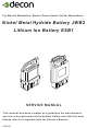 decon JWB2 Service Manual