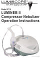 Lumiscope LUMINEB II 5710 Operation Instructions Manual