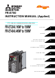 Mitsubishi Electric 700 Series Instruction Manual