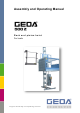 GEDA 500Z Assembly And Operating Manual