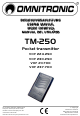 Omnitronic TM-250 User Manual