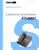 Toshiba FT-8901 Service Manual