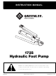 Textron GREENLEE 1725 Instruction Manual