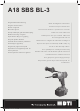 BTI A18 SBS BL-3 Original Instructions Manual