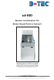 B-TEC UD-800 Operating Manual And Test Log Book