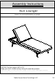 Noble House Home Furnishings Sun Lounger Assembly Instructions