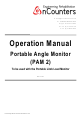nCounters Portable Angle Monitor Operation Manual