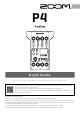 ZOOM PODTRAK P4 OPERATION MANUAL Pdf Download | ManualsLib