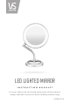 VS Sassoon LED LIGHTED MIRROR Instruction Booklet