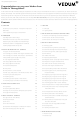 VEDUM Counter top with overhang Instruction Manual