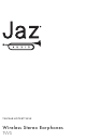 Jaz audio Note TWS User Manual