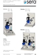 Sera CVD 1-60.1 Operating Instructions Manual