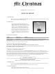 Mr. Christmas DELUXE DOME Instructions