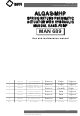 BIFFI ALGAS-MHP Use And Maintenance Manual