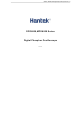 Hantek DPO6000 Series Manual